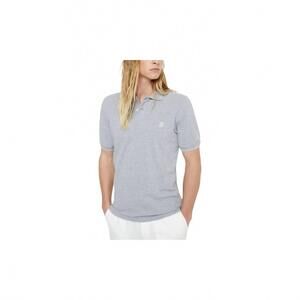 NEW BRUNELLO CUCINELLI cotton pique polo shirt with logo in grey